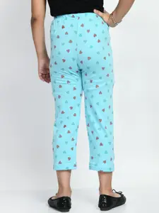 BAESD Girls Pack Of 4 Conversational Printed Pure Cotton Lounge Pants
