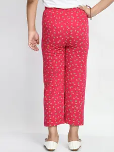 BAESD Girls Mid-Rise Pack Of 4 Printed Pure Cotton Lounge Pants