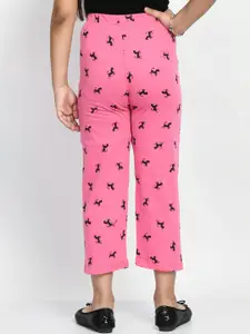BAESD Girls Set Of 5 Printed Cotton Lounge Pants