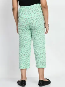 BAESD Girls Pack Of 5 Printed Pure Cotton Mid-Rise Lounge Pants