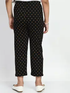 BAESD Girls Pack Of 5 Printed Pure Cotton Mid-Rise Lounge Pants