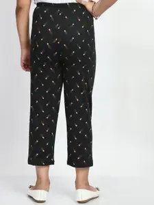 BAESD Girls Pack Of 5 Printed Pure Cotton Mid-Rise Lounge Pants
