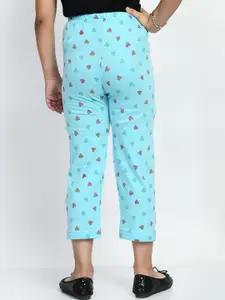 BAESD Girls Pack Of 5 Printed Pure Cotton Lounge Pants