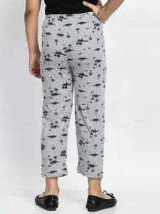 BAESD Girls Mid-Rise Pack Of 5 Printed Cotton Lounge Pants