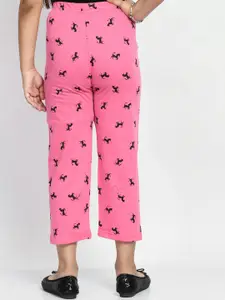 BAESD Girls Pack Of 4 Printed Pure Cotton Lounge Pants