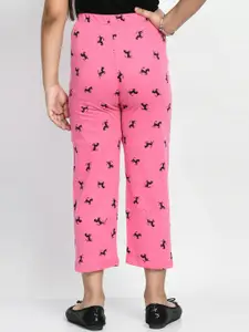 BAESD Girls Pack Of 4 Printed Pure Cotton Lounge Pants
