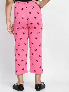 BAESD Girls Pack Of 4 Printed Cotton Lounge Pants