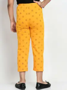 BAESD Girls Pack Of 5 Printed Pure Cotton Lounge Pants