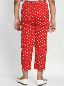 BAESD Girls Pack Of 4 Printed Pure Cotton Lounge Pants