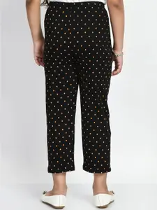 BAESD Girls Pack Of 5 Printed Pure Cotton Mid-Rise Lounge Pants