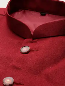 SHOWOFF Mandarin Collar Nehru Jackets