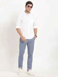 Turtle Relaxed Slim Fit Cotton Linen Casual Shirt