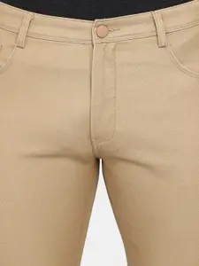 V-Mart Men Mid Rise Cotton Trousers