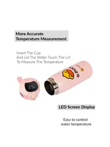 PASSION PETALS Girls Pink Printed Stainless Steel Sipper Water Bottle 450 ML