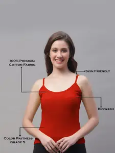 Friskers Non-Padded Skin-Friendly Pure Cotton Camisole