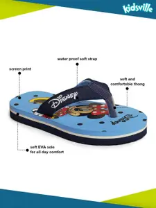Kids Ville Girls Minnie Printed Waterproof Strap Thong Flip Flops