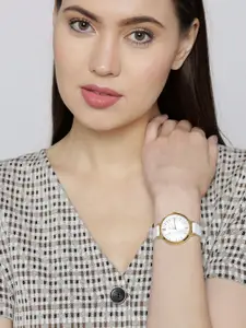 GIORDANO Women Off-White Analogue Watch 2878-01