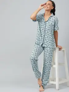 The Snug Studio Conversational Printed Night Suit