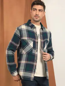 RARE RABBIT Men Hunter Tailored Fit Checked Cotton Jacket