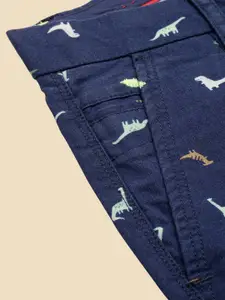 SHOWOFF Men Conversational Printed Mid Rise Cotton Shorts