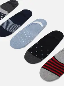 max Boys Pack Of 5 Patterned Shoe Liners