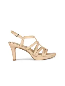 Naturalizer Strappy Leather Slim Heel Gladiators