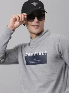 Cantabil Typography Printed Fleece Sweatshirt