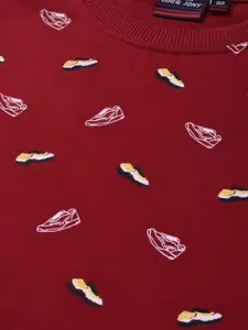 Gini and Jony Infant Boys Conversational Printed Fleece Sweatshirt