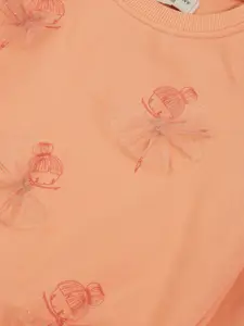 Gini and Jony Girls Embroidered Fleece Sweatshirt