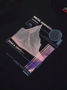 Gini and Jony Boys Graphic Printed Cotton Sweatshirt