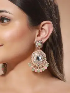 Priyaasi Gold-Plated Contemporary Drop Earrings