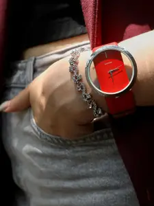 HAUTE SAUCE by  Campus Sutra Leather Watch Gift Set SS23_HSWB5067