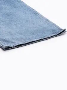 all about you Women Straight Fit Side Slit Cotton High-Rise Jeans