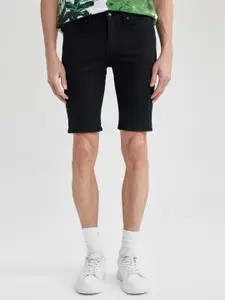 DeFacto Men Mid-Rise Denim Shorts