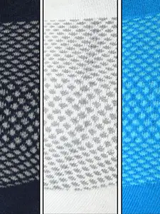 HRX by Hrithik Roshan Men Pack Of 3 Patterned Cotton Ankle Length Socks