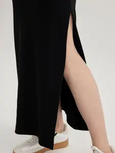 DeFacto Mid Rise Maxi Straight Skirt