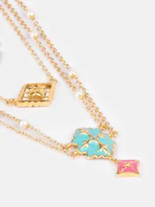 SHAYA Brass Gold-Plated Layered Necklace