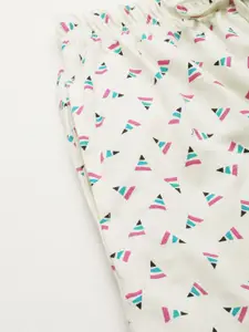 DressBerry Women Geometric Printed Pure Cotton Night Suit