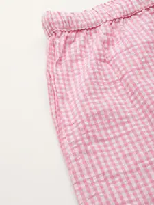 DressBerry Women Checked Pure Cotton Night Suit