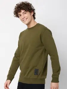 Mufti Round Neck Pure Cotton Sweatshirt