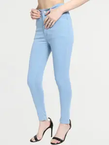 TYFFYN Women Slim Fit High-Rise Light Shade Stretchable Jeans