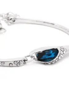 DressBerry Women Set Of 2 Gold-Plated Stone-Studded Link Bracelet