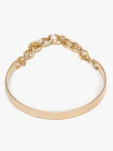 DressBerry Women Set Of 4 Gold-Plated Link Bracelet
