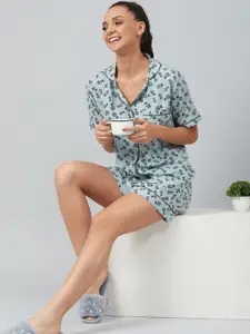 The Snug Studio Conversational Printed Night Suit