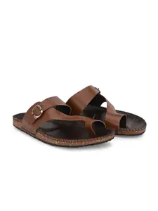 Azzaro Black Men Textured Comfort Sandals