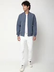 Mufti Mandarin Collar Lightweight Bomber Jacket
