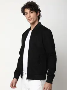 Mufti Stand Collar Slim Fit Bomber Jacket