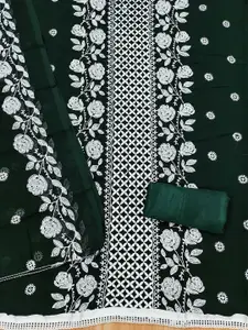 KALINI Floral Embroidered Unstitched Dress Material