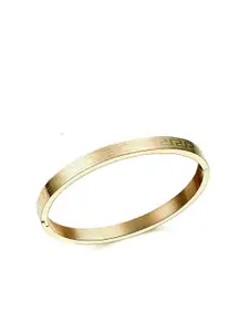 MYKI Women Gold-Plated CZ Kada Bracelet