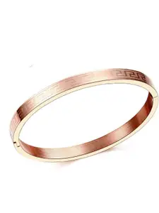 MYKI Women Rose Gold-Plated Kada Bracelet